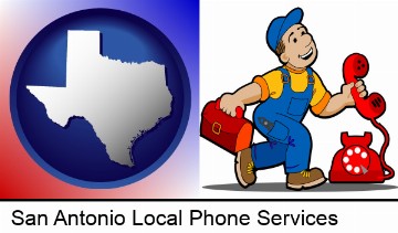 a telephone repairman in San Antonio, TX